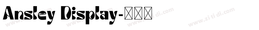 Ansley Display字体转换